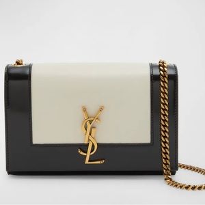 YSL Kate Small Two Tone Monogram Chain Shoulder Bag